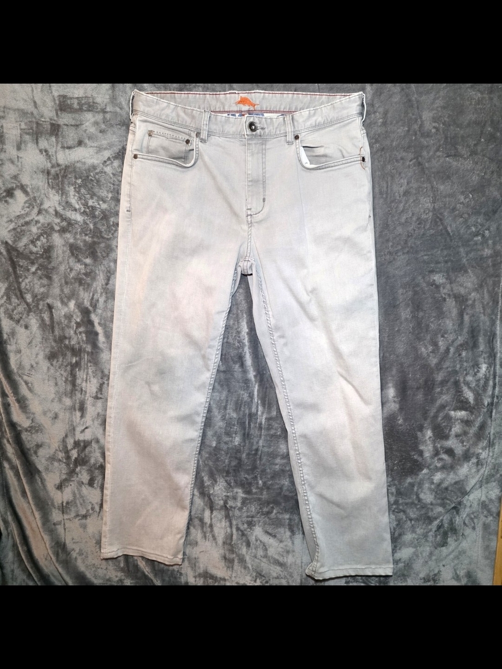 Tommy Bahama Men's Straight Jeans in Light Gray